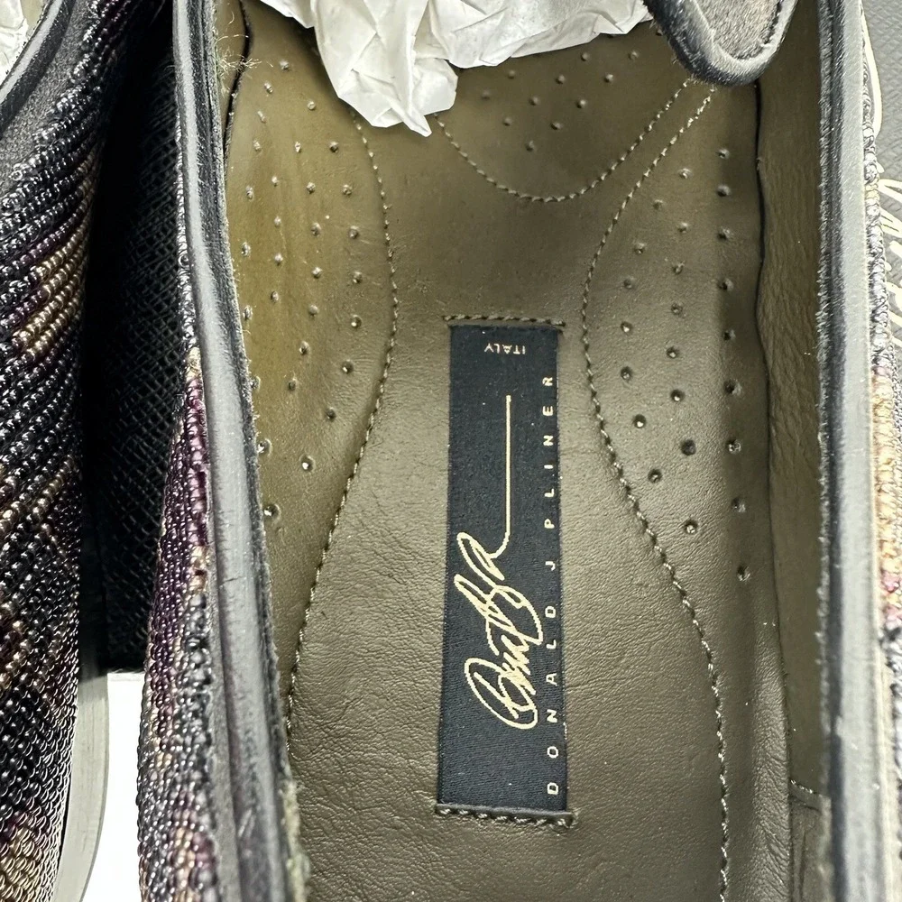 Donald Pliner Pascow Skulls Embellished Loafers Men's Size‎ 10.5M UK